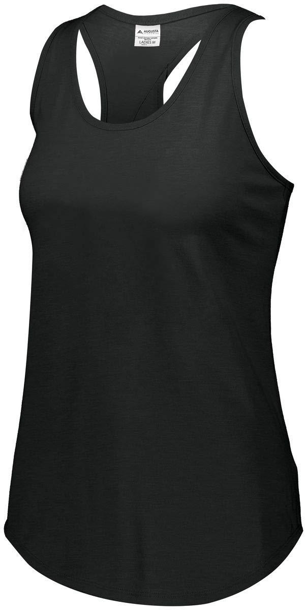 [AUSTRALIA] - Augusta Sportswear Girls Girls Lux Tri-Blend Tank Black Heather Small 