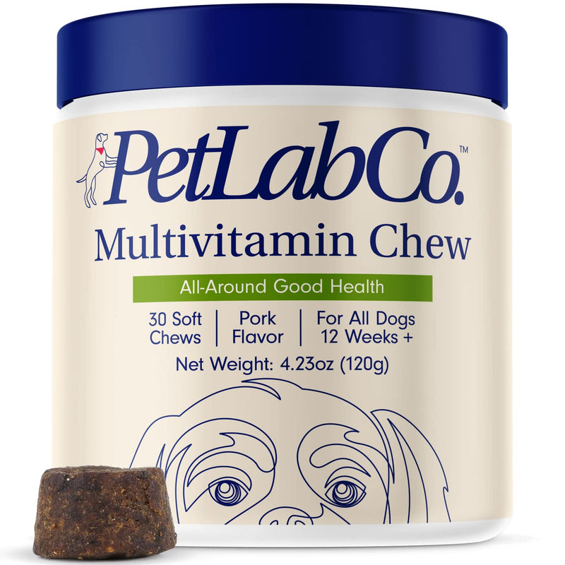 PetLab Co. 13 in 1 Dog Multivitamin - Support Dog's Immune Response, Skin, Coat, Joints & Overall Health - Vitamins A, E, D, B12, Minerals, Antioxidants - Chewable Pork Flavor - BeesActive Australia