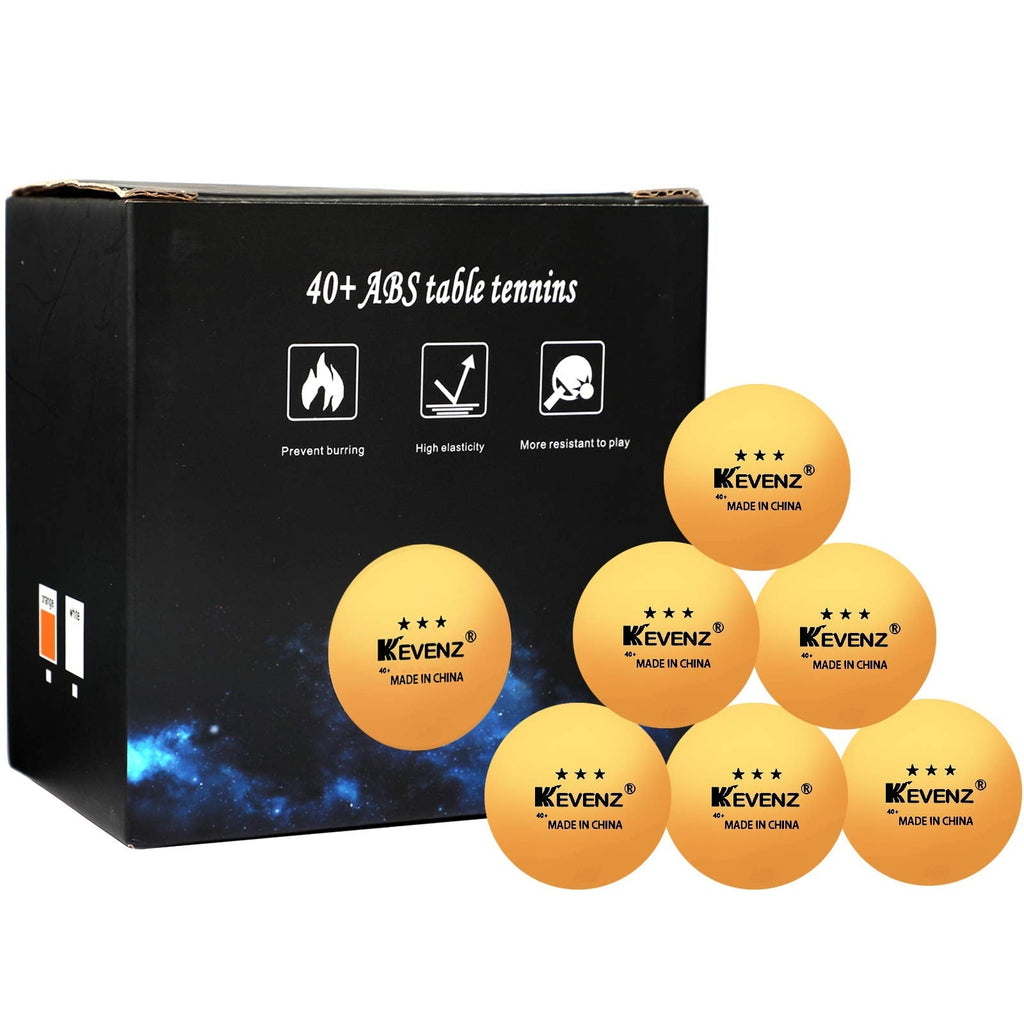 KEVENZ 60-Pack 3 Star Ping Pong Balls,Advanced Table Tennis Ball,Bulk Outdoor Ping Pong Balls, Orange Orange, 18-Pack - BeesActive Australia