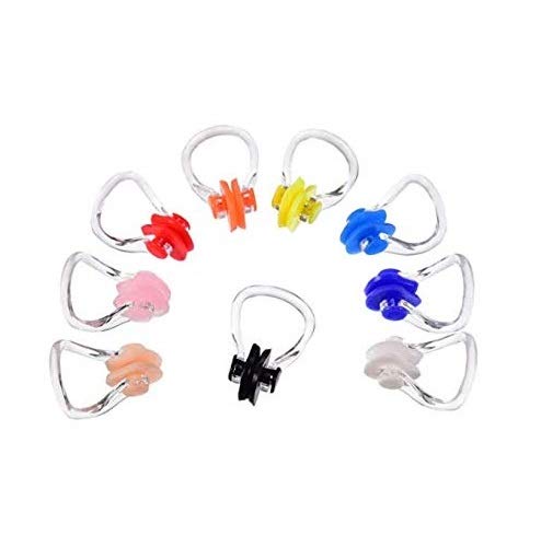 DNHCLL 5PCS Soft Silicone Swimming Nose Clip Surfing Nose Plug Waterproof Nose Protector for Swimming and Training for Adults Kids (5 Colors) - BeesActive Australia