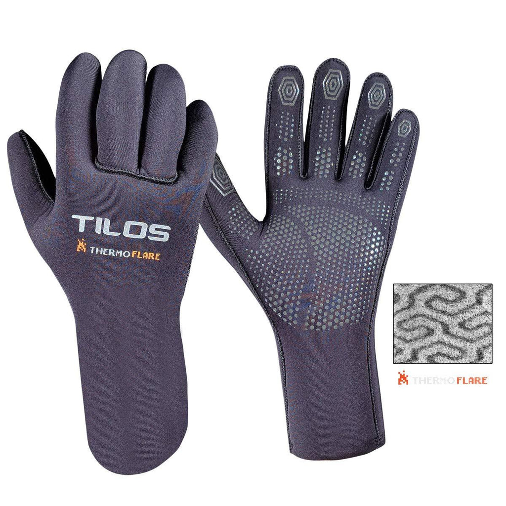 [AUSTRALIA] - Tilos Thermoflare Eco Friendly Liner 3mm Dive Glove, Improves Warmth and Comfort Medium 