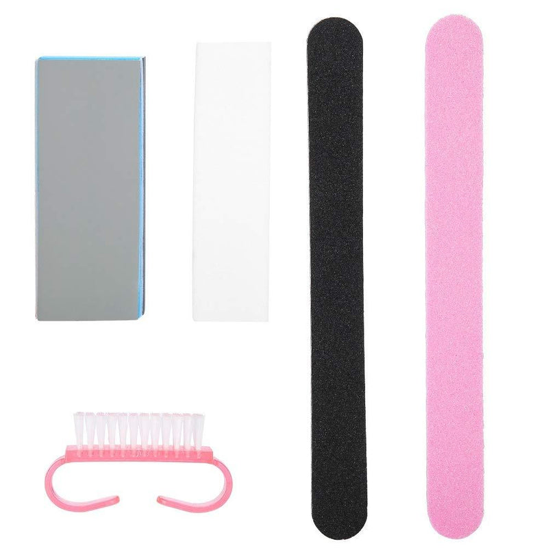 Leyeet Nail Files and Buffer, 5Pcs Professional Nail Art Manicure Pedicure Tool Set Manicure Pedicure Grooming Sanding Sponge Files Buffer Polisher - BeesActive Australia