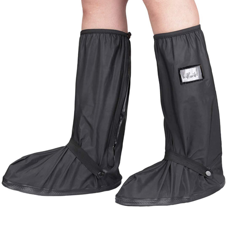 KRATARC Waterproof Shoes Covers Foldable Rain Boot Reflective Snow for Men Women Outdoor Cycling Walking Hiking Black Medium - BeesActive Australia