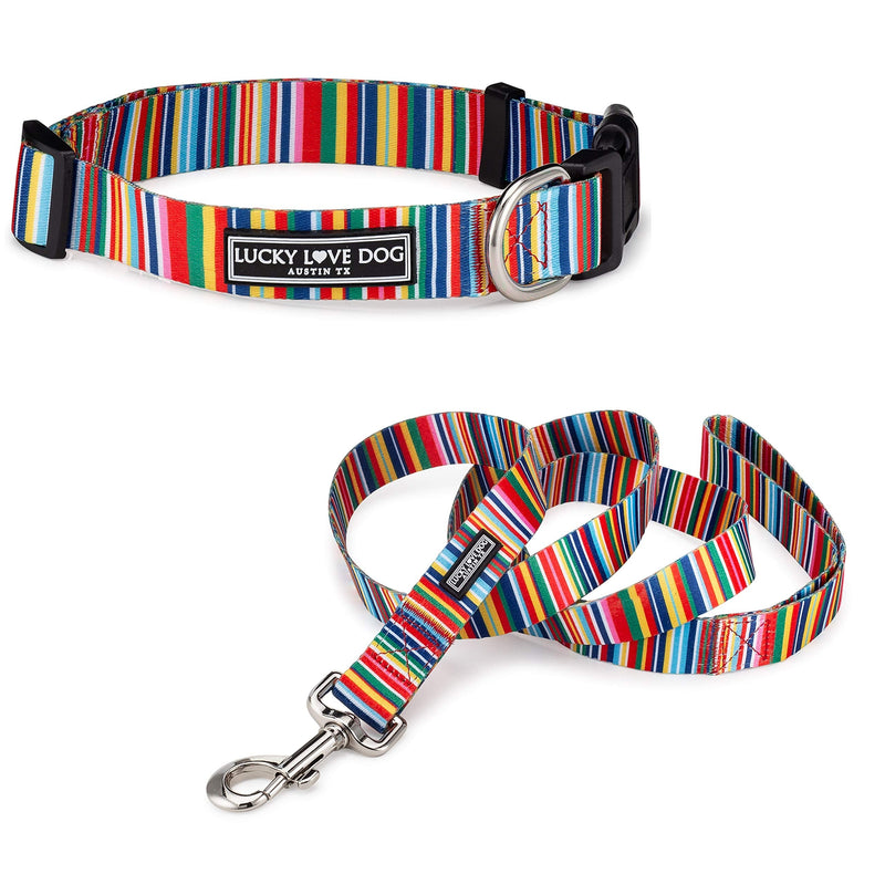 Lucky Love Dog Collar Combo Set | Matching Collar & Leash | Convenient & Reliable Small to Large Hippie Collar/Leash Combo - BeesActive Australia