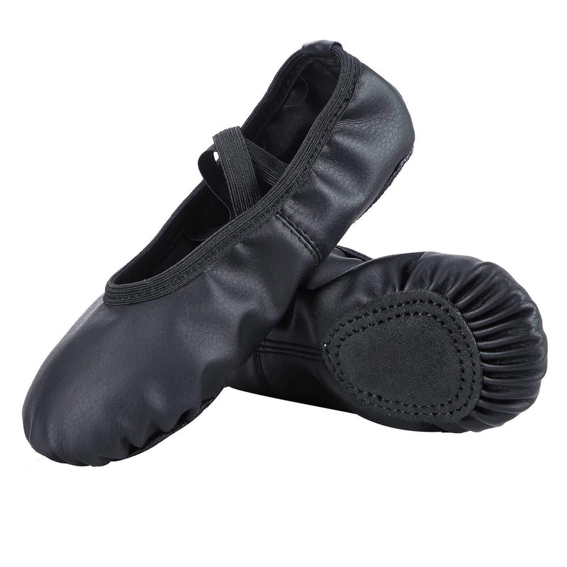 [AUSTRALIA] - Dynadans Soft Leather Ballet Shoes/Ballet Slippers/Dance Shoes (Toddler/Little/Big Kid/Women) … 1.5 Little Kid Black 