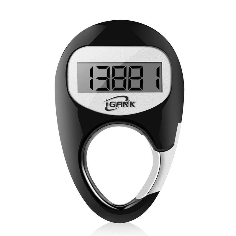 iGANK Simple Walking Pedometer Step Counter for Men Women Kids Black - BeesActive Australia