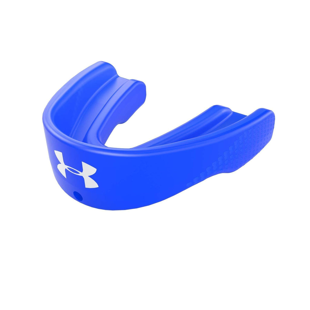 [AUSTRALIA] - Under Armour Sport Mouth Guard Sports for Football, Lacrosse, Basketball, Hockey, Boxing, MMA, Jiu jitsu, Includes Detachable Helmet Strap, Youth & Adult. Protectar Bucal Blue 