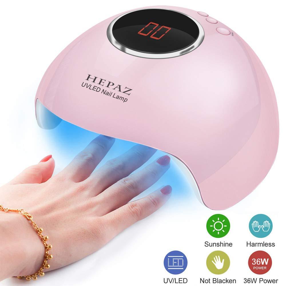 Nail Lamp for Gel Polish,36W 15 LED Professional Nail Dryer UV LED Nail Lamp with 3 Timer Setting,Professional Nail Art Tools With Automatic Sensor, LCD Display, Memory and Pause Timer Function - BeesActive Australia