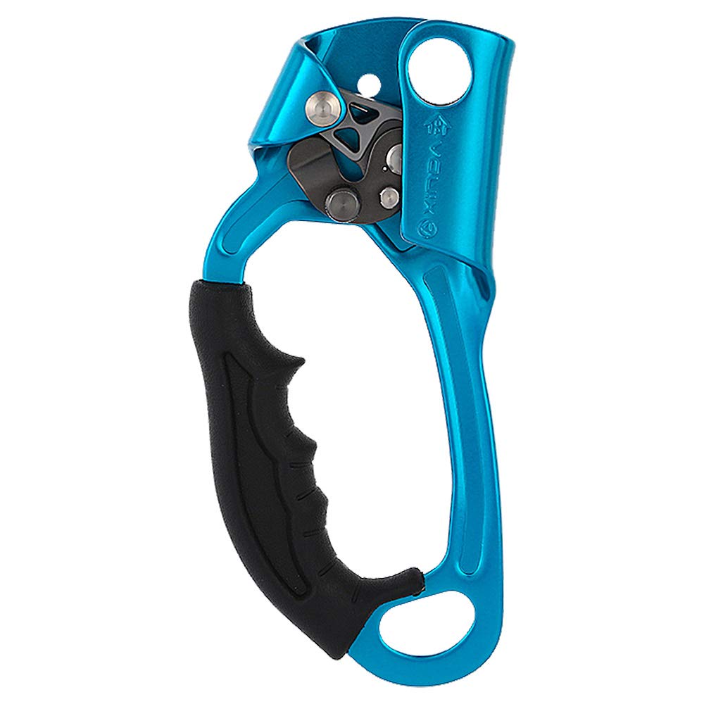 XINDA Ascender (Right Hand and Left Hand) - Climbing Ascender 8~13MM CE UIAA Certified, Rope Clamp for Rock Climbing,Arborist Gear Left Hand - Blue - BeesActive Australia