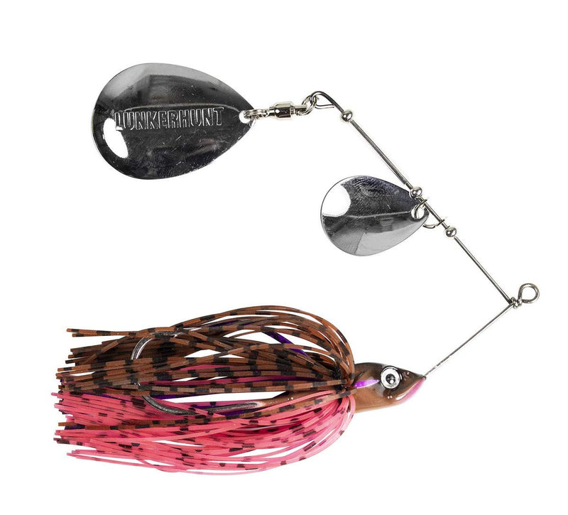 Lunkerhunt Colorado Spinnerbait Impact Thump – Freshwater Spinning Fishing Lure, Weighs ⅜ oz Moss - BeesActive Australia