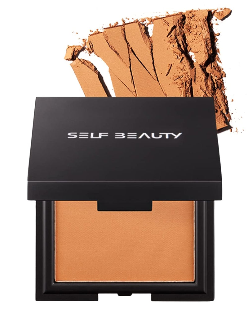 SELFBEAUTY Silky Matte Bronzer Powder and Contour Powder 0.25oz - Pressed Powder Long Wear Smooth Ultra Fine Texture Light Weight Blend Easily Shading Powder Face & Body Contour Sun-Kissed Tan 7g - BeesActive Australia