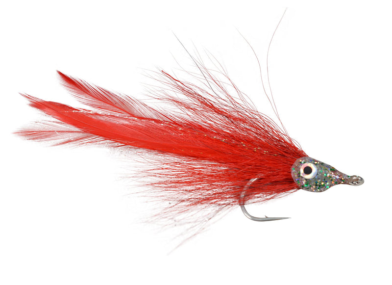 3 Flies | Red Racer Tarpon Saltwater Streamer Fly | 3/0 Mustad Signature Fly Hooks - Target Redfish, Snook, Barracuda, Shark, Tuna and Nearly All Other Saltwater Species - BeesActive Australia