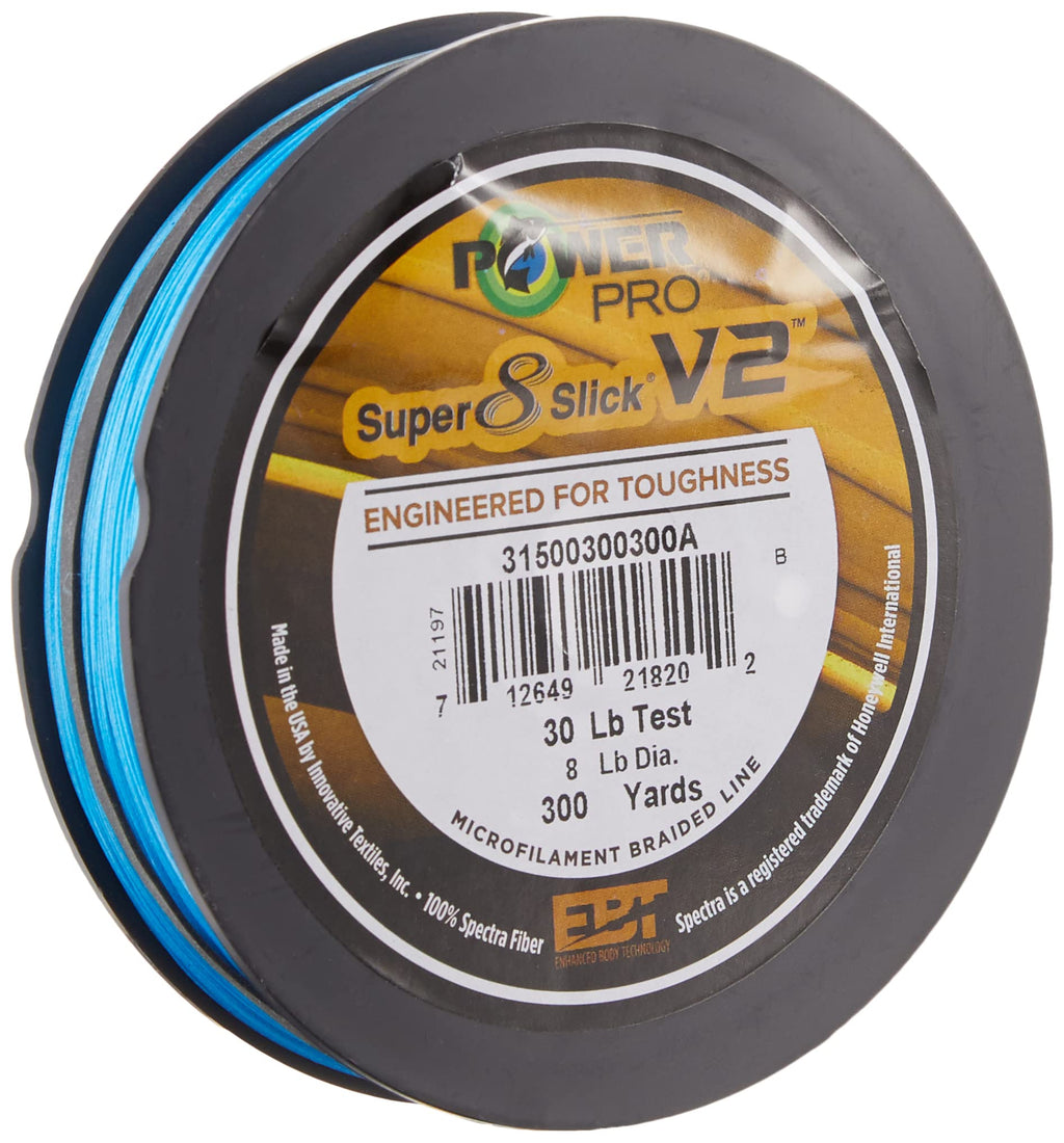 PowerPro Super Slick V2 30 LB 300 YD Blue (31500300300A) - BeesActive Australia