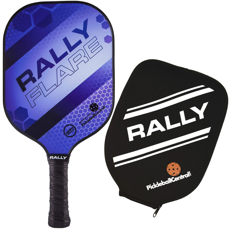 [AUSTRALIA] - Rally Flare Graphite Pickleball Paddle | Polymer Honeycomb Core, Graphite Hybrid Composite Face | Lightweight Purple 