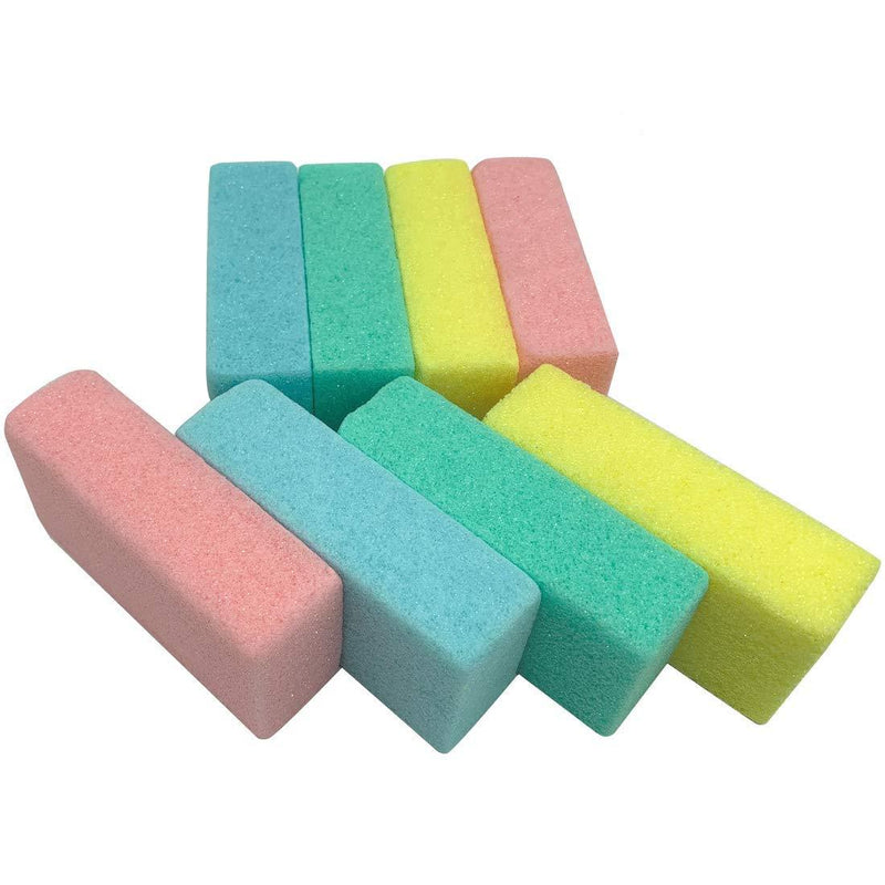 Maryton Pumice Sponge for Feet, Ultimate Pedicure Stone Callus Remover & Foot Scrubber Bulk Pack of 8(Assorted Colors) - BeesActive Australia