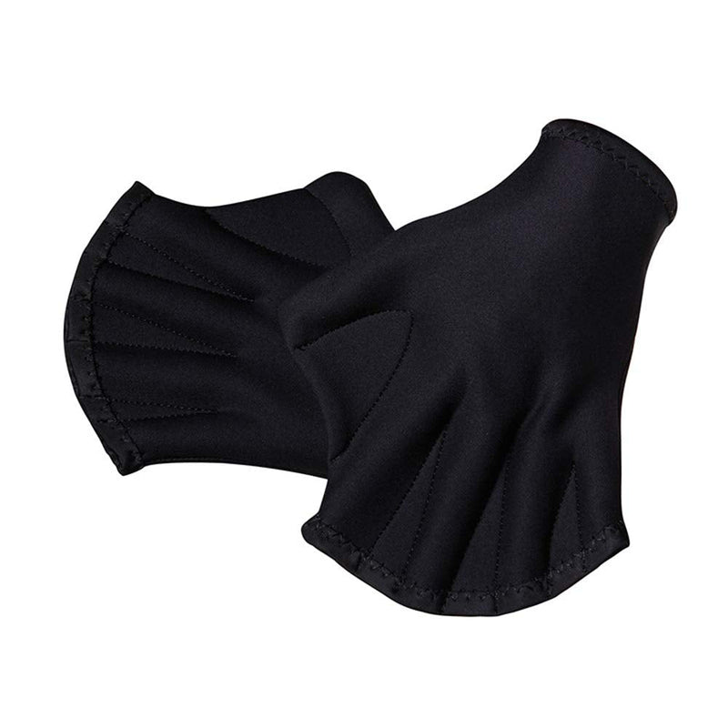 MansWill 1 Pair Aquatic Swimming Gloves, Frog Webbed Fitness Water Resistance Training Gloves/Neoprene Full Finger Gloves for Pool Playing Diving - Free Size - BeesActive Australia