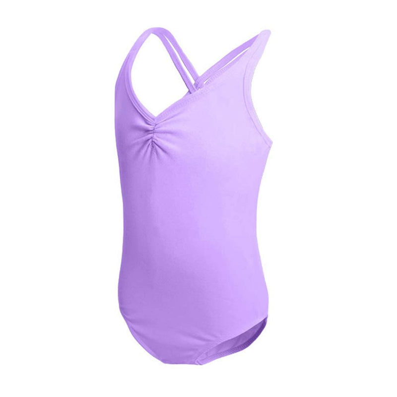HiDance Ballet Leotards,Cotton Camisole Ballet Leotards for Girls/Toddlers/Kids,Double Strap Gymnastics and Ballet Dancewear Purple L(2-4 Years) - BeesActive Australia