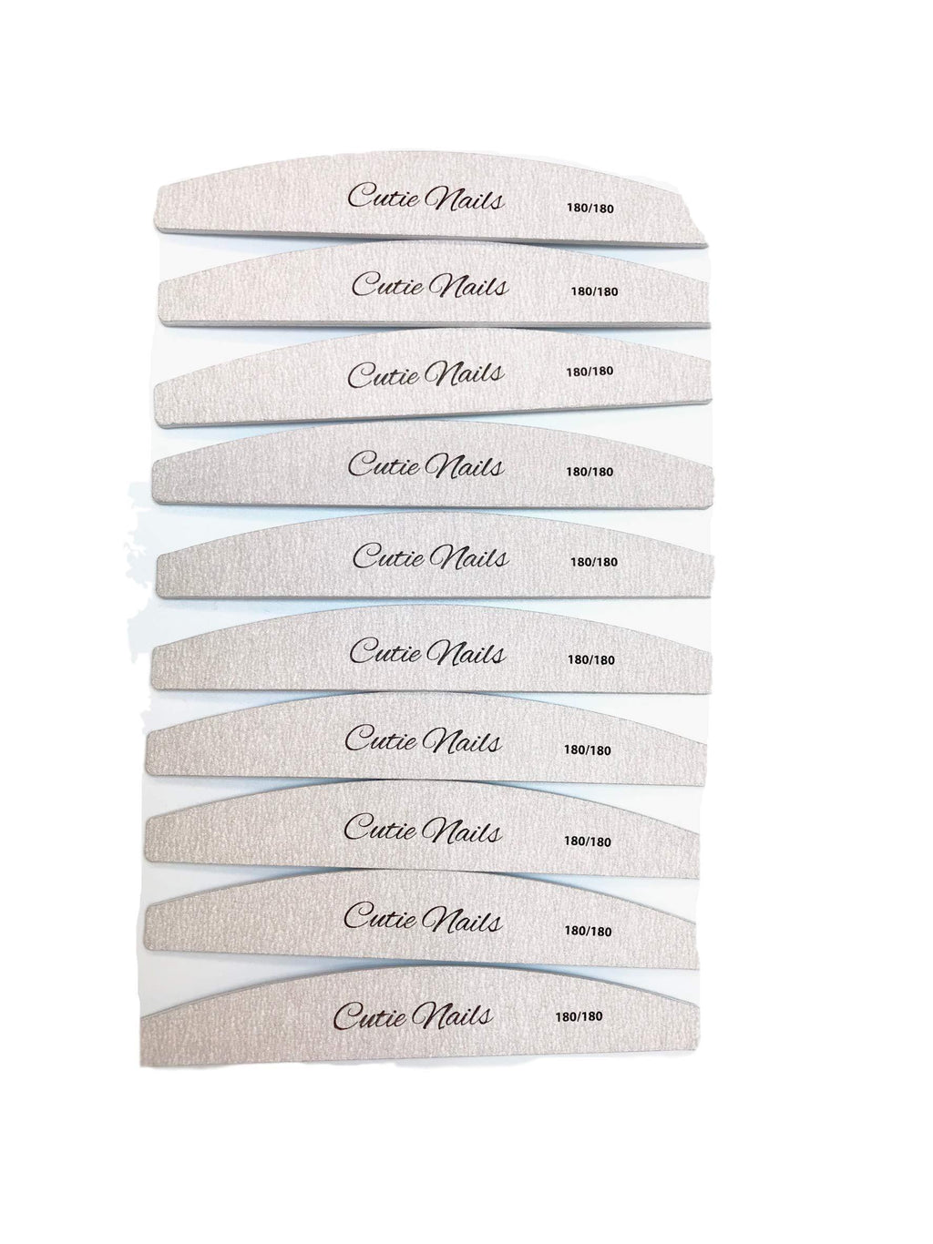 Nail File Professional Zebra 180 grit Acrylic Nail Files Heavy Duty for acrylic nails Japanese Coarse emery board durable manicure file for artificial nails 10pcs - BeesActive Australia