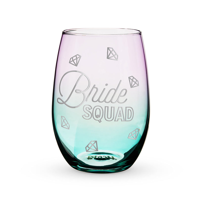 Blush Bride Squad Stemless Wine Glass, One size, Multicolor - BeesActive Australia