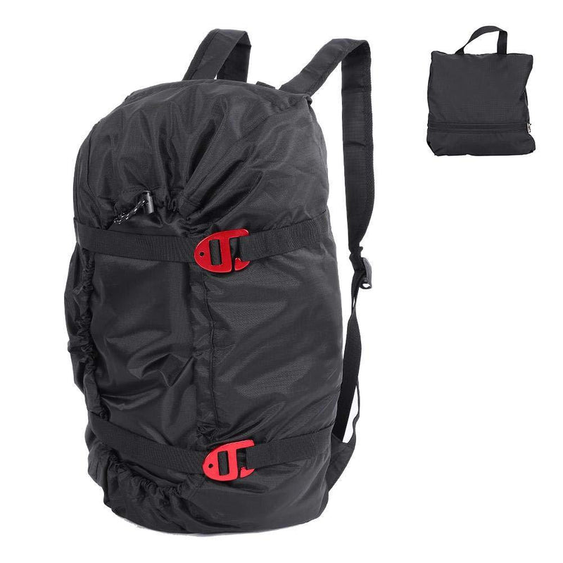 [AUSTRALIA] - VGEBY1 Climbing Rope Bag, Folding Waterproof Rope Bag Climbing Equipment Carrying Bag Climbing Rope Bag Sports Bag Tool Bag Stable Rope Sack Backpack black 