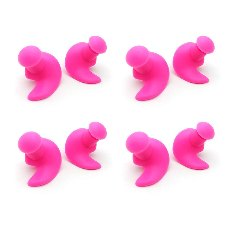 4 Sets Waterproof Swimming Earplugs Ear Plug for Swim ,Protect Water from Entering Ears in Swimming Showering (Rose) Rose - BeesActive Australia