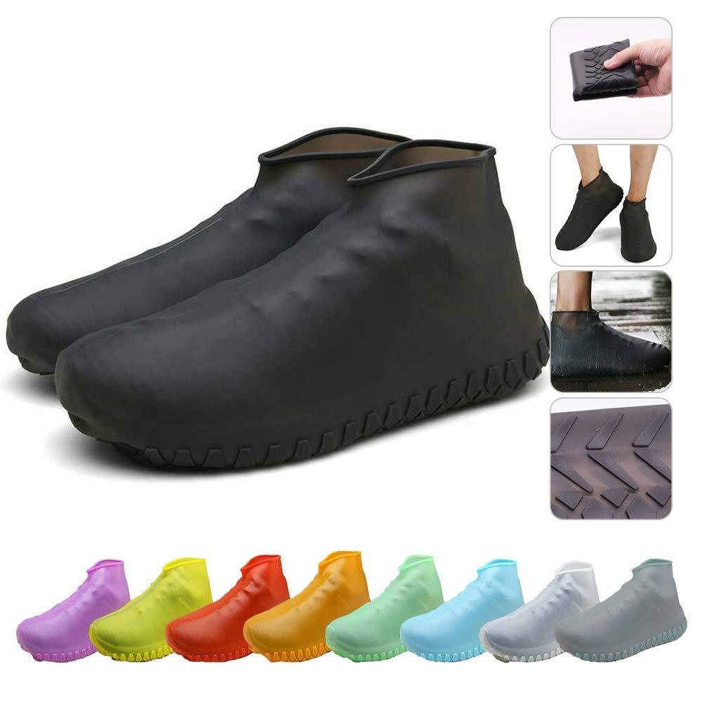 Nirohee Silicone Shoes Covers, Shoe Covers, Rain Boots Reusable Easy to Carry for Women, Men, Kids. Black Small - BeesActive Australia