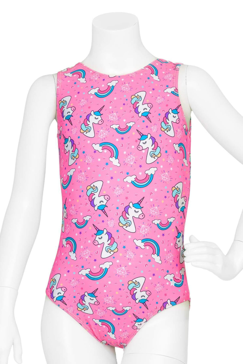 [AUSTRALIA] - Destira Girl's Unicorn Magic Gymnastics Leotard Pink Child Small (6-7) 