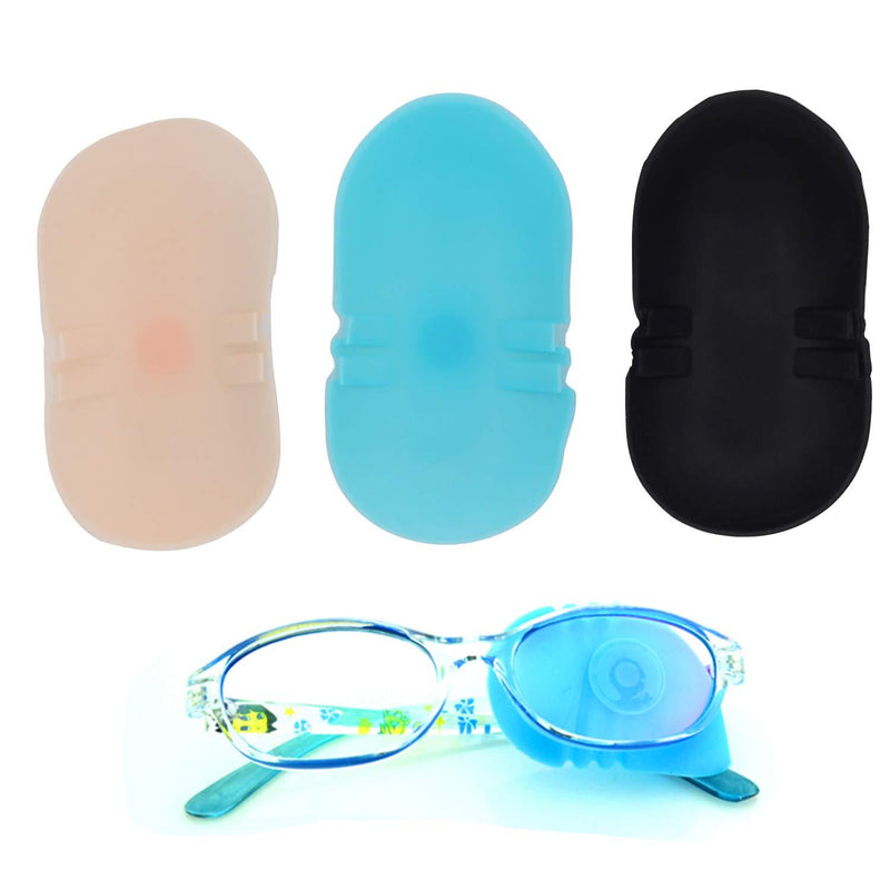 Silicone Eye Patches, Yeebline 3 Pack Adjustable Pirate Eye Patch Amblyopia Goggles Single Eye Mask for Glasses to Treat Amblyopia Strabismus Lazy Eye - BeesActive Australia