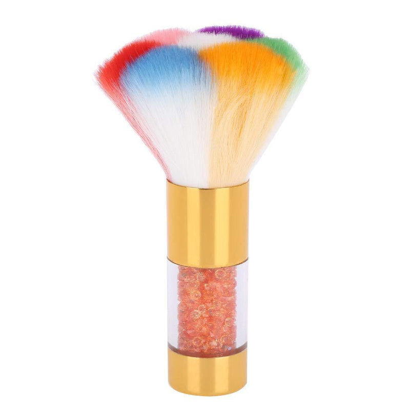 【Christmas Gifts】Nail Art Dust Brush, Soft Nail Art Dust Remover Powder Brush Cleaner for Acrylic UV Gel Blush Brush(Gold) Gold - BeesActive Australia