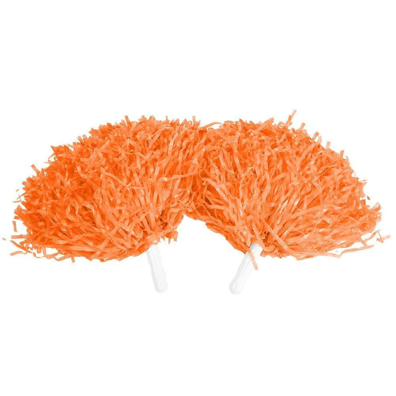 [AUSTRALIA] - VGEBY1 8 Colors 2pcs Cheerleader Pom Poms Hand Flowers Cheerleader Pompoms for Sports Party Cheers Ball Dance Fancy Dress Night Party Orange 