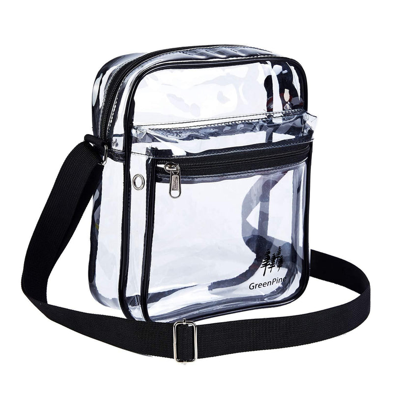 Clear Messenger Bag for Work & Business Travel for Men & Women,Stadium Approved - Transparent Cross-Body Shoulder Bag for Security & Sporting Event - BeesActive Australia