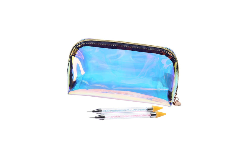 Fashion Waterproof Cosmetic Storage Bag,2pack Diamond Painting Tools Wax Double Head Drill Pens for 5D DIY Painting or Nail Art Design Dotting Manicure Tool - BeesActive Australia