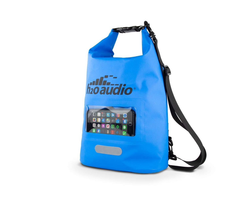 [AUSTRALIA] - H2O Audio Floating Dry Bag, 100% Waterproof, Roll Top Closure with a Sealed Smart Phone Window Case,10L Sack for Swimming, Kayaking, Boating, Fishing, Camping and Hiking 