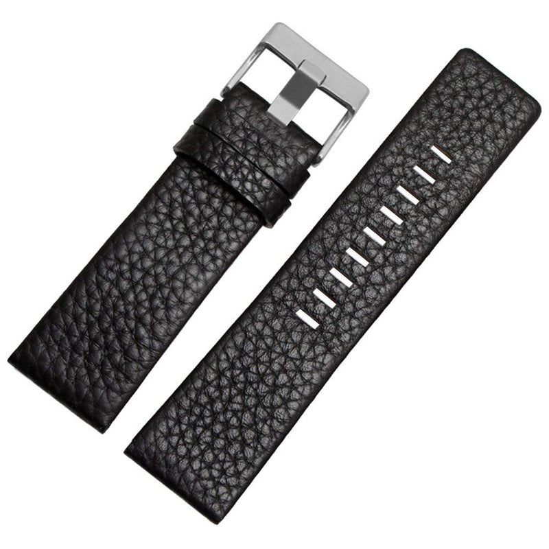 Calfskin Leather Watch Band Suitable for Men's Diesel Watches 26mm black1 - BeesActive Australia