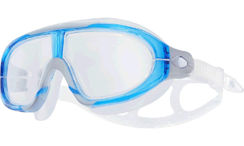 TYR Unisex-Adult Orion Swim Mask Adult Fit Clear/Blue/Grey - BeesActive Australia