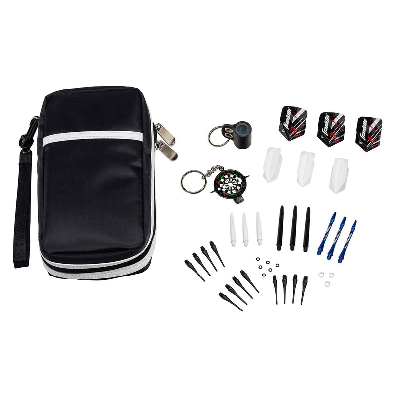 [AUSTRALIA] - Franklin Sports Dart Maintenance Kit for Soft Tip and Steel Tip Darts - Comes with Handy Carrying Case and Stone Sharpener 