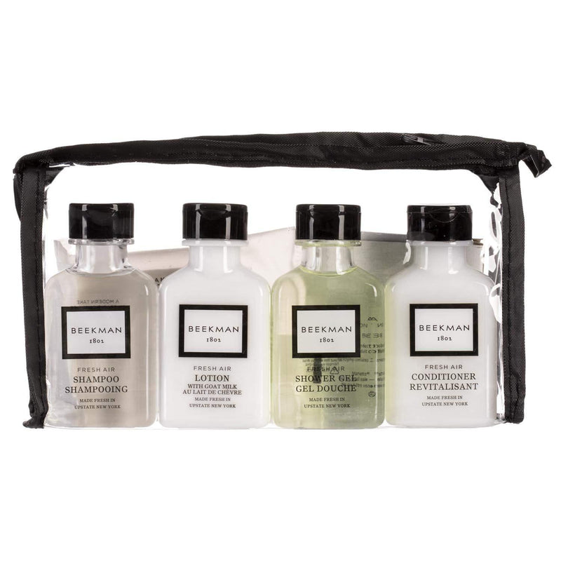 Beekman 1802 Fresh Air Goat Milk Amenity Kit - Shower Gel, Shampoo, Conditioner, Body Lotion, Face Soap And Body Soap - BeesActive Australia