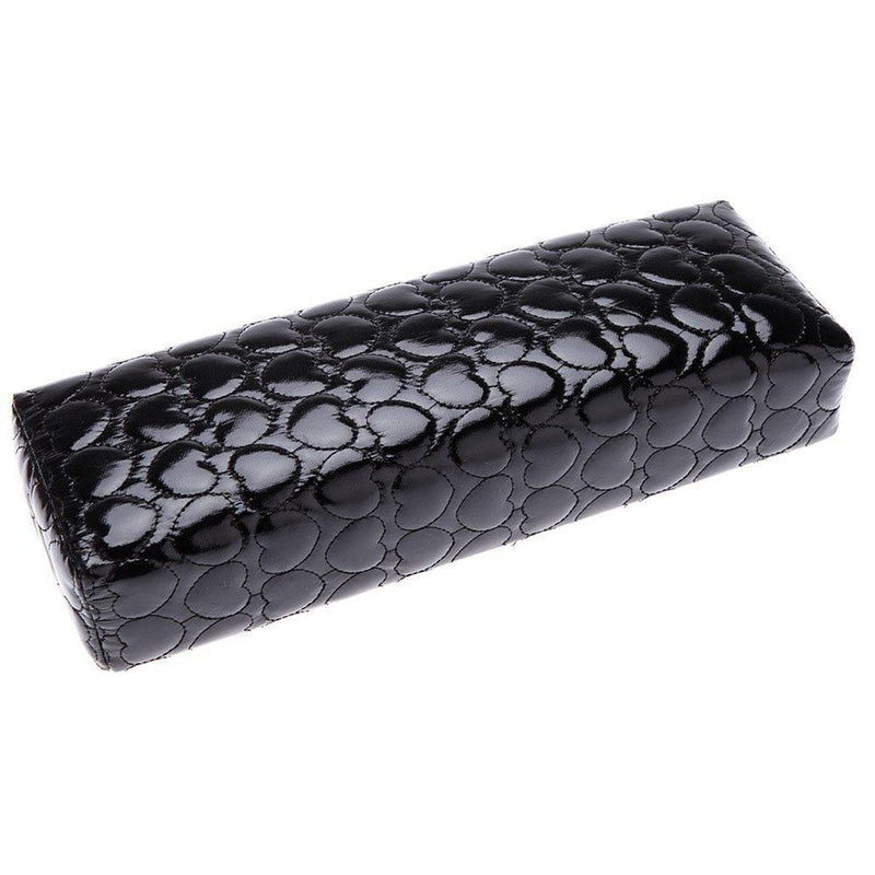 Minejin Nail Art Hand Holder Cushion Leather Arm Soft Rest Pillow Manicure Black - BeesActive Australia