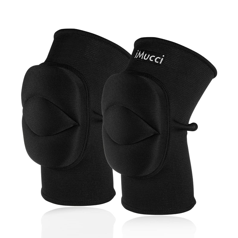 iMucci Professional Protective Knee Pads - 0.78 inch Thick Sponge Non-Slip Sports Dance Kneepad (Back with Hole Size L) Back with Hole X-Large - BeesActive Australia