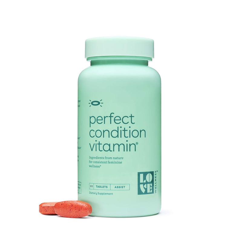 Love Wellness Perfect Condition Vitamin - Helps Support Vaginal Health - 30 Day Supply - Provides Healthy Candida Yeast Balance - with Coconut Oil, Turmeric, Boron - Safe & Effective Daily Supplement - BeesActive Australia