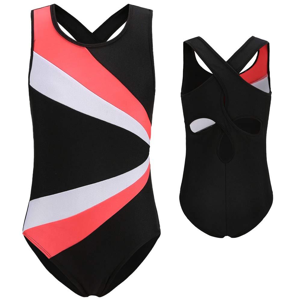 [AUSTRALIA] - Stanpetix Gymnastics Leotards for Girls Dance Ballet Unitard Gymnastic Athletic Outfits Teens Kids A-b009 130(9-10years old) 