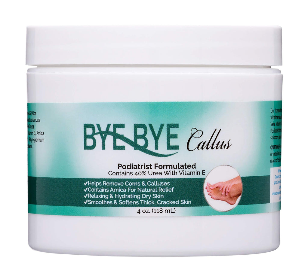BYE BYE Callus, 40% Urea Cream, Foot Cream, Smooth Skin, Arnica, Podiatrist Formulated, 100% - BeesActive Australia