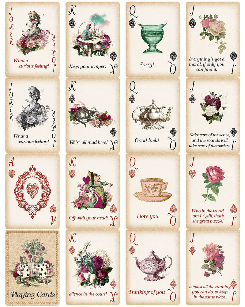 Alice Playing Cards Poker for Party Supply Themed Party Gift - BeesActive Australia