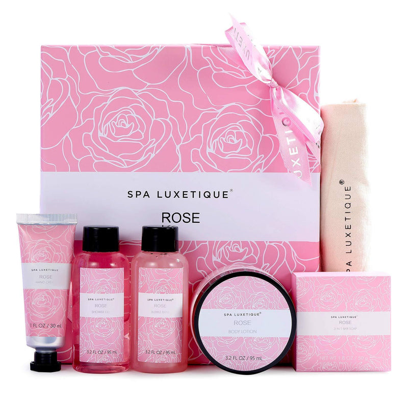 Spa Gifts for Women - Spa Luxetique Spa Gift Box for Women, Relaxing Home Spa Kit Includes Body Lotion, Shower Gel, Bubble Bath, Hand Cream, Travel Bag, Pamper Gifts for Women - BeesActive Australia