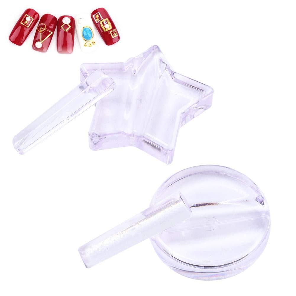 Embossed Mold Nail Tools Metal Frame Bending Nail Art Equipment (Clear) Clear - BeesActive Australia