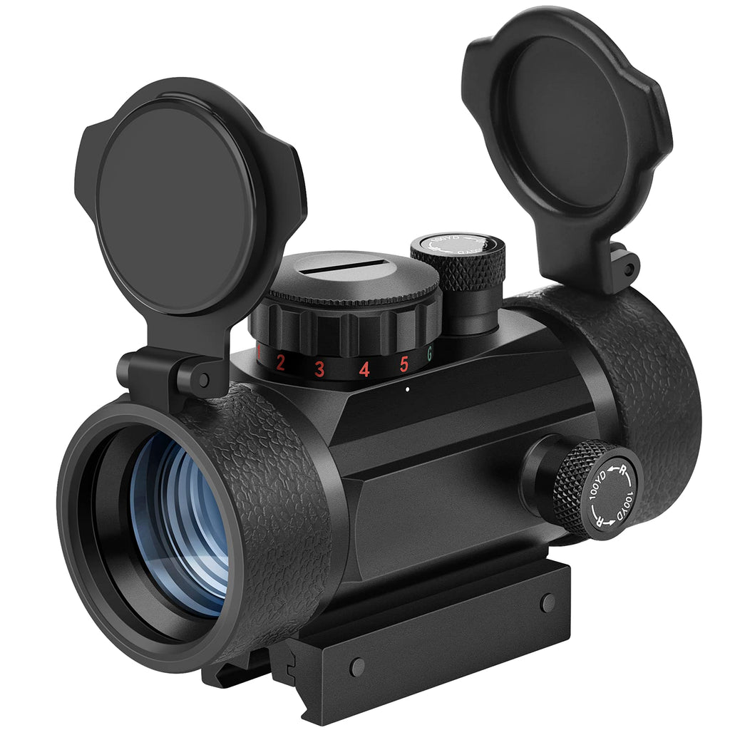 EZshoot Red Green Dot Sight Tactical Scope Reflex Sight with Lens Cap 20mm/11mm Weaver Picatinny Rail Mount - BeesActive Australia