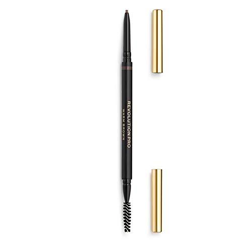 Makeup Revolution Pro Define Fill Micro Eyebrow Pencil, Warm Brown Eyebrow Definer Pencil, Longwearing Eyebrow Makeup, Natural Looking Brows - BeesActive Australia