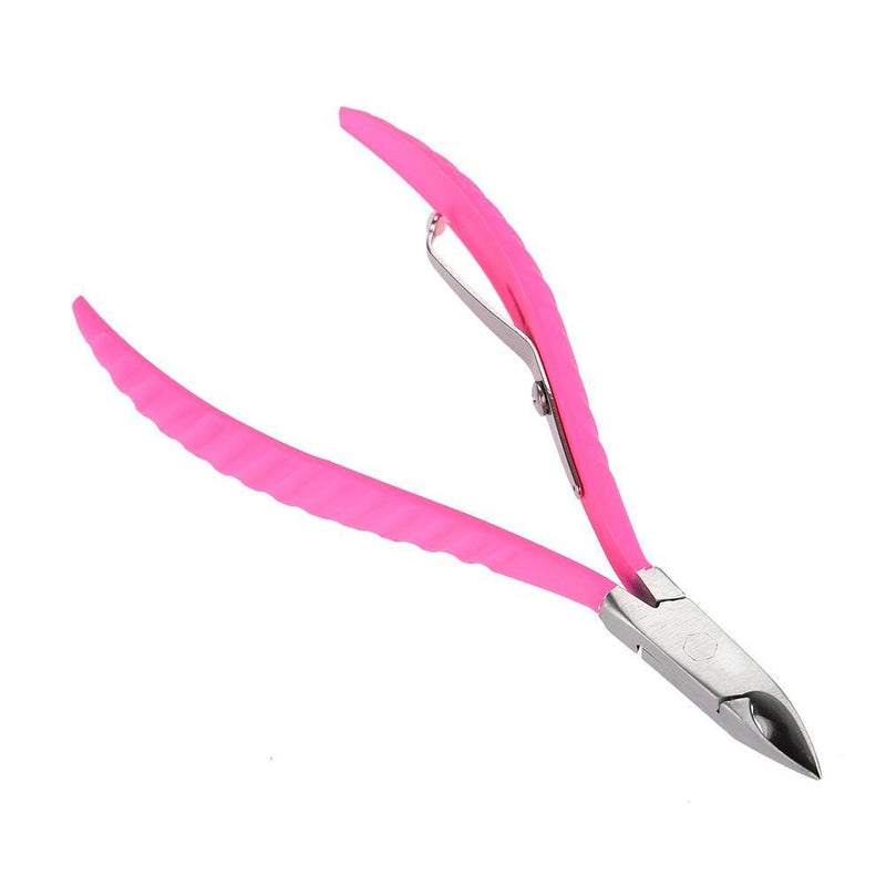 Cuticle Trimmer with Cuticle Pusher, Cimenn Professional Stainless Steel Nail Cuticle Nipper Clipper Dead Skin Scissor Nail Manicure Tool for Fingernails and Toenails - BeesActive Australia