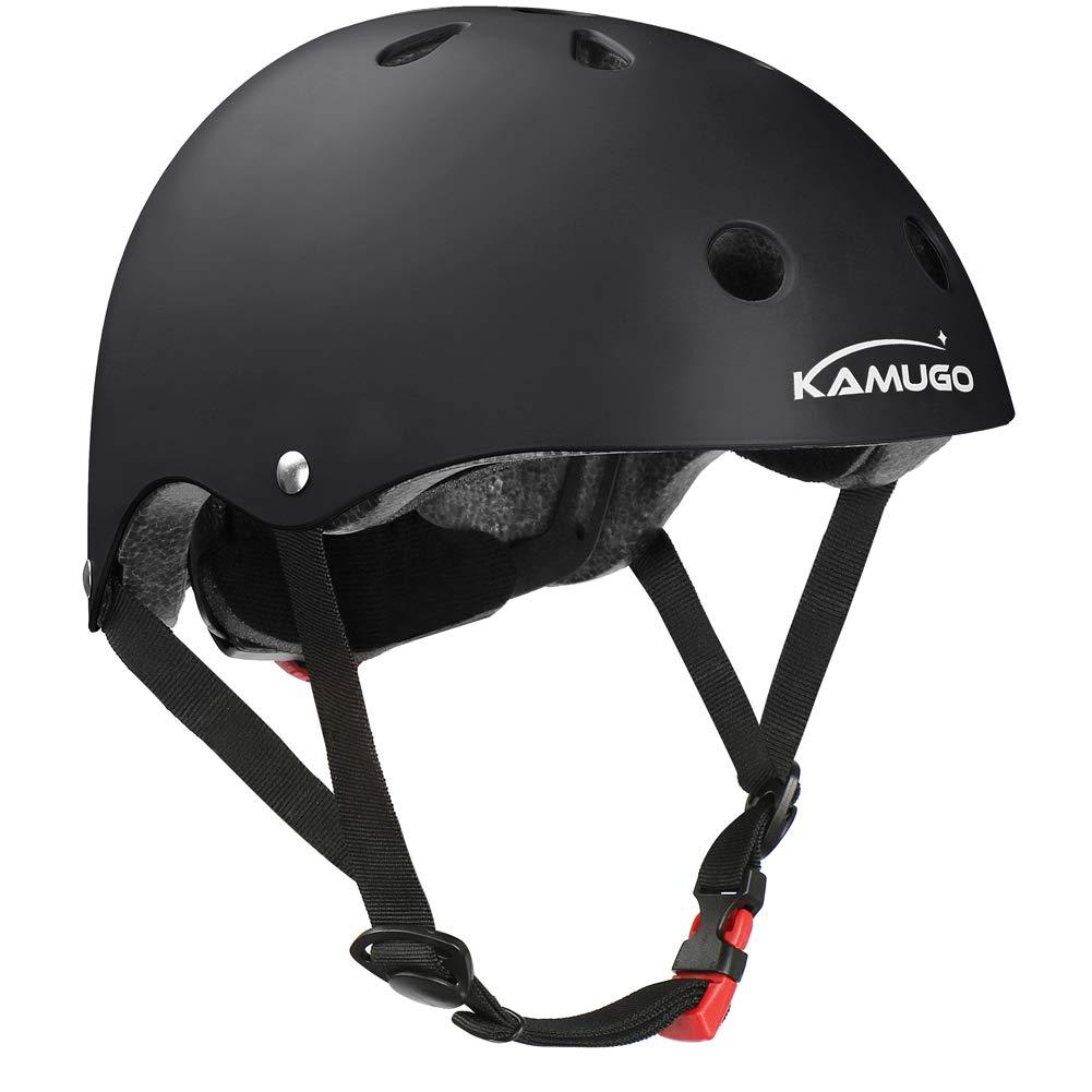 KAMUGO Kids Helmet,Toddler Helmet Adjustable Kids Helmet Ages 5-14 Years Old Boys Girls Multi- Sports Safety Cycling Skating Scooter and Other Extreme Activities Helmet Black Small: 18.9"-21.26" / 48cm-54cm - BeesActive Australia