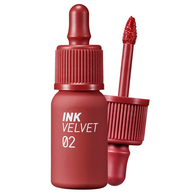 Peripera Ink the Velvet Lip Tint | High Pigment Color, Longwear, Weightless, Not Animal Tested, Gluten-Free, Paraben-Free | Celeb Deep Rose (#02), 0.14 fl oz 0.14 Fl Oz (Pack of 1) 002 Celeb Deep Rose - BeesActive Australia